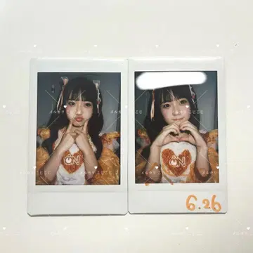 iON! 하나마루 페코 폴라로이드 2장 세트