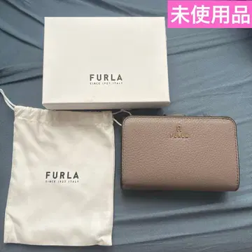 FURLA 까멜리아 접이식 지갑 그레이지