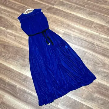 알아바일 개더 원피스 블루