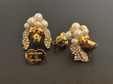 케이트 스페이드 푸들 귀걸이 골드