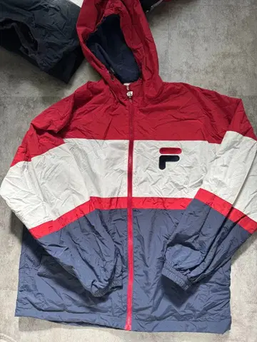 FILA 후드 부착 나일론 자켓 XL