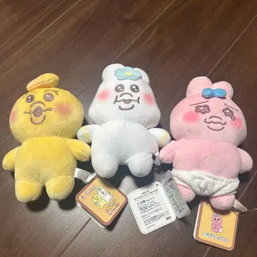 응포참 & 빤쮸토끼 매슈못치 봉제 인형 3체 세트 미사용 새상품