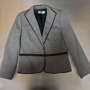 le vaux 체크 무늬 자켓