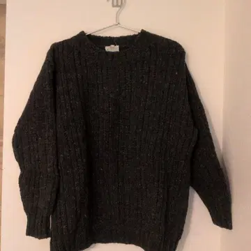 BONNER of ireland 그린 울 스웨터