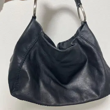 SAZABY 블랙 가죽 핸드백