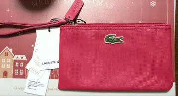 [택 포함 미사용 새상품급] LACOSTE 클러치백 핑크