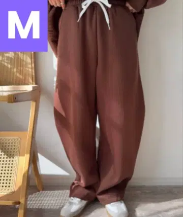 미사용 새상품 mayo 속기모 배럴 팬츠 M 온라인 한정판 브라운