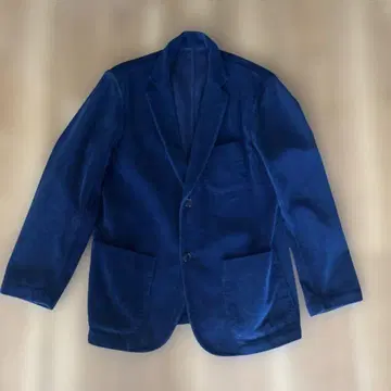 블루블루의 네이비 코듀로이 테일러드 자켓