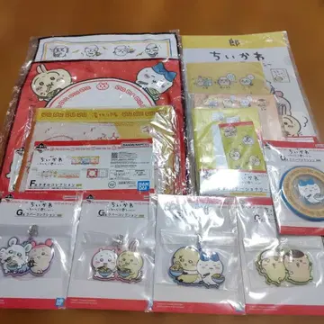 제일복권 치이카와 (먼작귀) 모두 함께 라멘 타월 키링 코스터 외