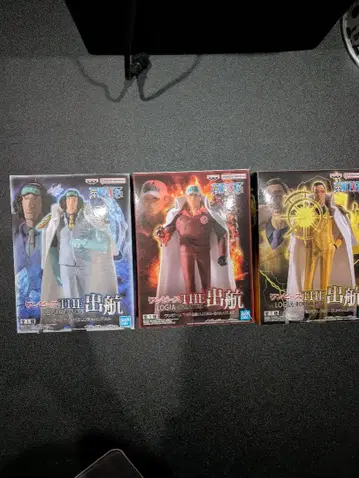 원피스 THE 출항 LOGIA 볼사리노 사카즈키 쿠잔 3종 세트