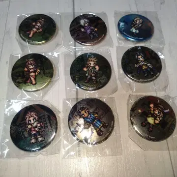 옥토패스 트래블러 스퀘니 카페 캔뱃지 캡슐 토이 8종 9개 세트