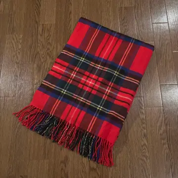 JOHNSTONS 대형 타탄 체크 스톨