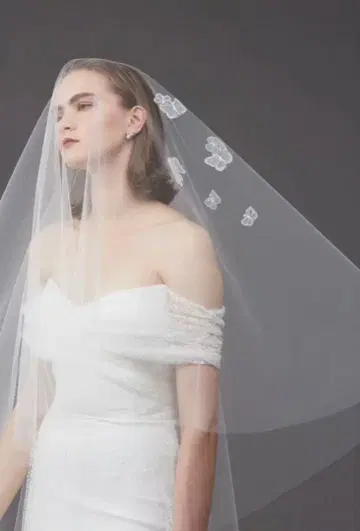 트리트 드레싱 TREAT MAISON 웨딩 베일 80 x 250