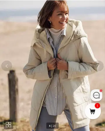 두클라쎄 매지컬 써모 보아 후드 코트