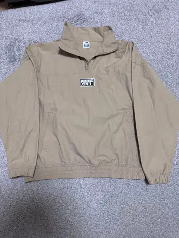 PRO CLUB 베이지 하프 지퍼 자켓