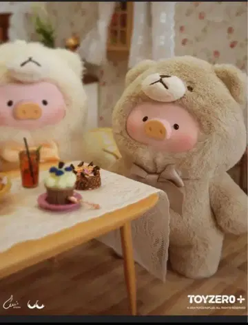 자돈 lulu 빈티지 테디 키체인 피규어