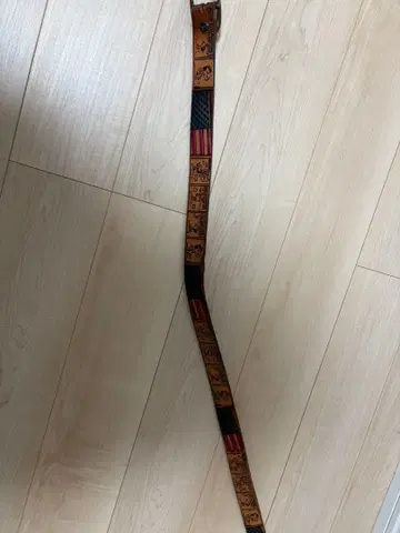 코믹풍 가죽 벨트 미국 국기 디자인