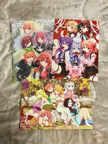 주문토끼 5등분 메이드 드래곤 클리어 파일 3종 세트