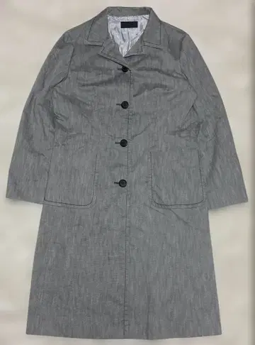 iCB 롱 코트 벨트 여성용 그레이