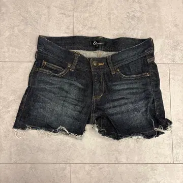 y2k &P&D 다크 데님 숏팬츠