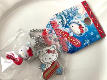 [레어] 지역 한정 키티 겨울 한정판 시로쿠마 스노우보드 스트랩