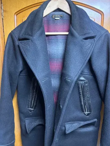 울 피코트 사이즈 40 블랙