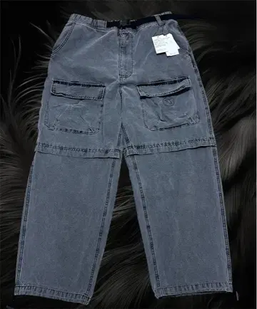 WHO'S WHO 후즈후 배기 팬츠 드로 코드 y2k 와이드 팬츠