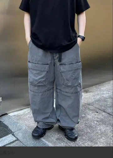 WHO'S WHO 후즈후 배기 팬츠 드로 코드 y2k 와이드 팬츠