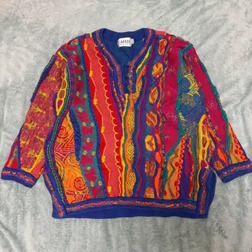 빈티지 3D 니트 캐나다제 디자인 니트 쿠지