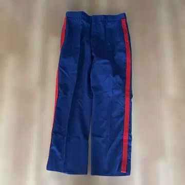 군용품? 네이비/레드 스트라이프 슬랙스 38L