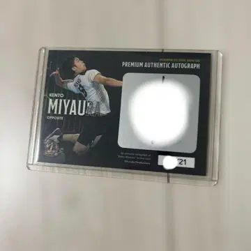 배구 일본 대표 트레이딩 카드 미야우라 켄토 친필 사인 카드 2023