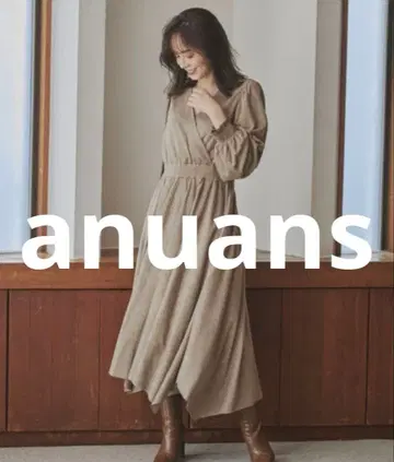 새상품급 anuans 긴팔 원피스 FREE 베이지 여성용