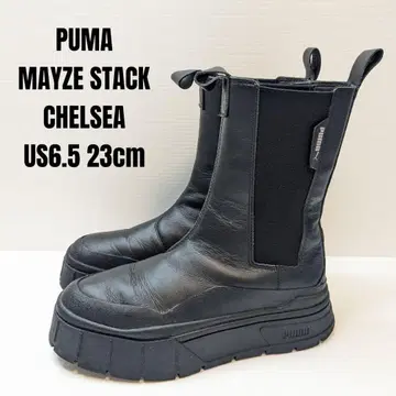 PUMA 푸마 메이즈턱 첼시 23cm 통굽 사이드 고어 블랙