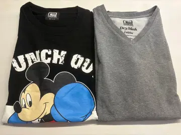 rvddw 티셔츠 2장 세트 복싱 미키 & V넥 드라이 티