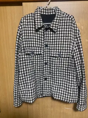 ZARA 체크 무늬 자켓 XL 트위드 자켓