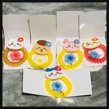 치이카와 (먼작귀) 시사 기념품 가게 트레이딩 코일 머리끈