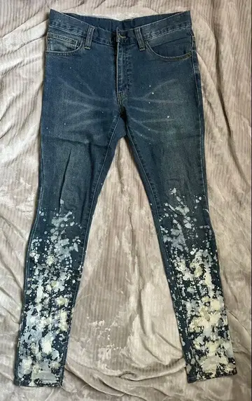 LEFLAH 스키니 데님 M 다크 블루