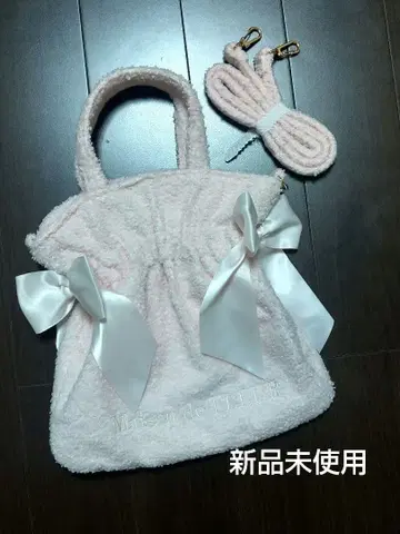 미사용 새상품 메종 드 플뢰르 파일 원단 백