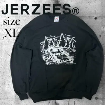 80~90년대 초반 빈티지 JERZEES 제트스키 프린트 XL