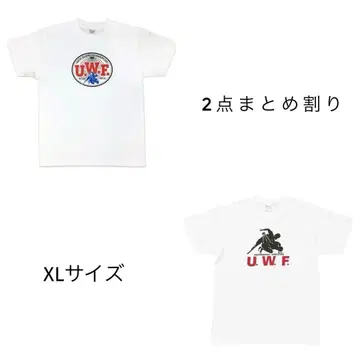 UWF 복각 프린트T셔츠 XL 사이즈 2점