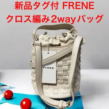 택 포함 새상품 FRENE 프라네 2way 백 숄더백 가죽