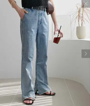 DISCOAT 플레어 데님 팬츠