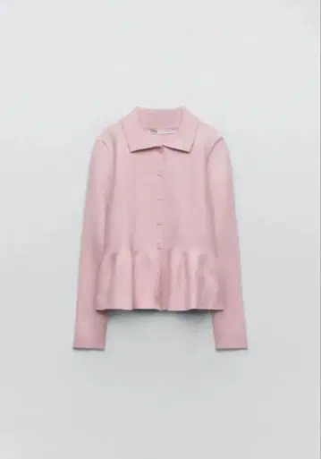 ZARA 니트 플럼 가디건