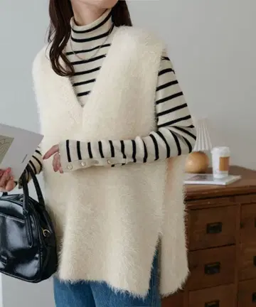 [ DISCOAT ] 디스코트 페더얀 튜닉 베스트 새상품