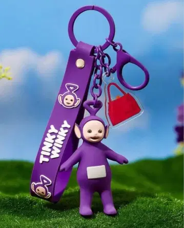 텔레토비즈 키링 티니키 위니키 보라색 백참