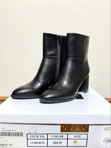 새상품 LOWRYS FARM 로리즈팜 미들 부츠 부츠 블랙