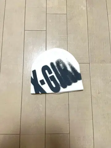 X-GIRL 로고 니트 모자