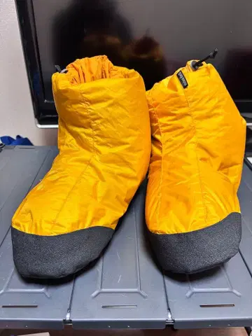 몽벨 윈드스토퍼 다운 풋 워머 사이즈 L 텐트 슈즈