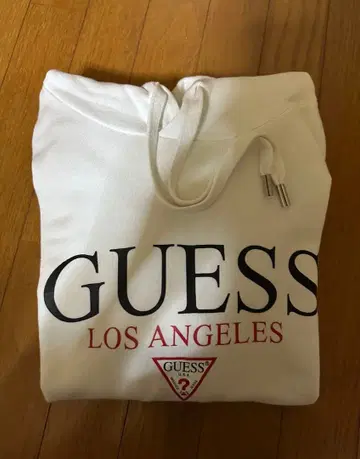 GUESS LOS ANGELES 화이트 후드티