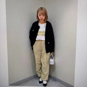 쉽스 ships 카고 이지 팬츠 블랙